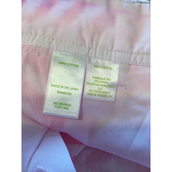 Lilly Pulitzer Womens Walsh Shorts Size 8 Pink & White Zebra Pattern Preppy Vaca - Picture 5 of 9